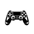 Stylized Black Gaming Controller Vector Illustration for Design Use Royalty Free Stock Photo