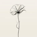 Minimalist Stylized Poppy Vector Art By Flora Borsi