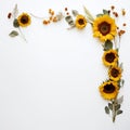 Minimalist Sunflower Charm Pure White Haven