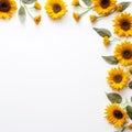 Minimalist Sunflower Grace Elegant Beauty