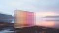 Minimalist Sustainable Architecture With Soft Colored Installations In Westfjords