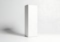 Minimalist tall white rectangular object with shadow on white background Royalty Free Stock Photo