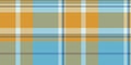 Minimalist tartan background textile, glamor texture vector check. Domestic seamless fabric plaid pattern in pastel and cyan