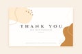 minimalist thank you for purchase template design Royalty Free Stock Photo