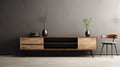 Minimalist Tv Stand: Sleek And Stylized Wooden Table For Modern Living Rooms