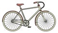 Minimalist Urban Bicycle, Eco-Friendly Commute, vector design Generative AI Royalty Free Stock Photo