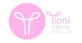 Minimalist uterus icon, Yoni symbol