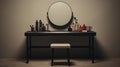Minimalist Vanity Sets: A Close-up Shot Of A Daan Roosegaarde-inspired Dressing Table