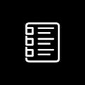 Checklist or To-Do List Document Icon Royalty Free Stock Photo