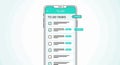 Minimalist Vector Illustration of Mobile To-Do List App with Priority Tags Royalty Free Stock Photo