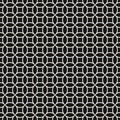 Minimalist vector seamless pattern with circular mesh, grid, net, lattice Royalty Free Stock Photo