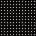 Minimalist vector seamless pattern with circular mesh, grid, net, lattice Royalty Free Stock Photo