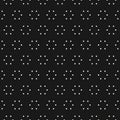 Minimalist vector seamless pattern with tiny dots, hexagonal shapes. Subtle abstract geometric background. Simple black and white Royalty Free Stock Photo