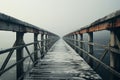 Minimalist view explores unique textures in weather beaten drawbridges