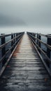 Minimalist view explores unique textures in weather beaten drawbridges