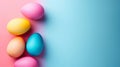 minimalist vivid advertisment easter background with copy space