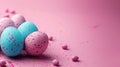 minimalist vivid Easter background with copy space