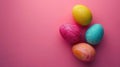 minimalist vivid Easter background with copy space