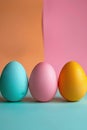 minimalist vivid Easter background with copy space