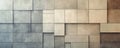 A minimalist wall background with a grid of light color blocks in varying muted tones. The design Royalty Free Stock Photo