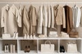 minimalist wardrobe consisting of neutral colors and classic silhouettes
