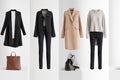 minimalist wardrobe filled with classic, timeless pieces for maximal versatility Royalty Free Stock Photo