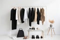 minimalist wardrobe with focus on unique and standout pieces