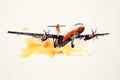 Minimalist Watercolor Interpretation of an Aircraft in Flight Captured in Artistic Expression