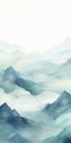 Minimalist Watercolor Mountain Artwork In 8k Resolution Royalty Free Stock Photo