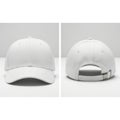 Minimalist white baseball cap with adjustable strap Royalty Free Stock Photo