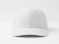 Minimalist white baseball cap on a plain background Royalty Free Stock Photo