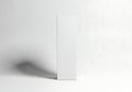 Minimalist white box with dramatic shadow on a white background Royalty Free Stock Photo