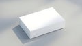 Minimalist white box on light surface Royalty Free Stock Photo
