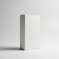 Minimalist white box on plain background Royalty Free Stock Photo