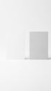 Minimalist white box on plain background isolated on white background Royalty Free Stock Photo
