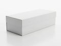Minimalist white box on a reflective surface Royalty Free Stock Photo
