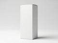 Minimalist white box standing alone Royalty Free Stock Photo