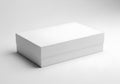 Minimalist white box on surface Royalty Free Stock Photo