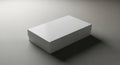 Minimalist white box on a textured gray surface Royalty Free Stock Photo