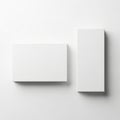 Minimalist white boxes against a light gray background Royalty Free Stock Photo