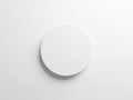 Minimalist white circle on a plain background Royalty Free Stock Photo