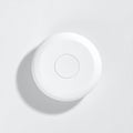 Minimalist White Circular Object on a Clean Background Royalty Free Stock Photo
