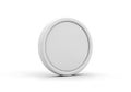 Minimalist white circular object Royalty Free Stock Photo