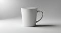 Minimalist White Coffee Mug on a Neutral Background Royalty Free Stock Photo