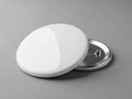 Minimalist white compact mirror with reflective surface Royalty Free Stock Photo