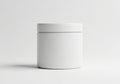 Minimalist white cylinder jar Royalty Free Stock Photo