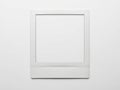 Minimalist white frame against plain background Royalty Free Stock Photo