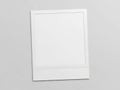 Minimalist white frame on gray background Royalty Free Stock Photo