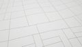Minimalist white grid pattern with subtle organic curves and soft shadows Royalty Free Stock Photo