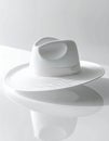 Minimalist White Hat with Elegant Reflection Royalty Free Stock Photo